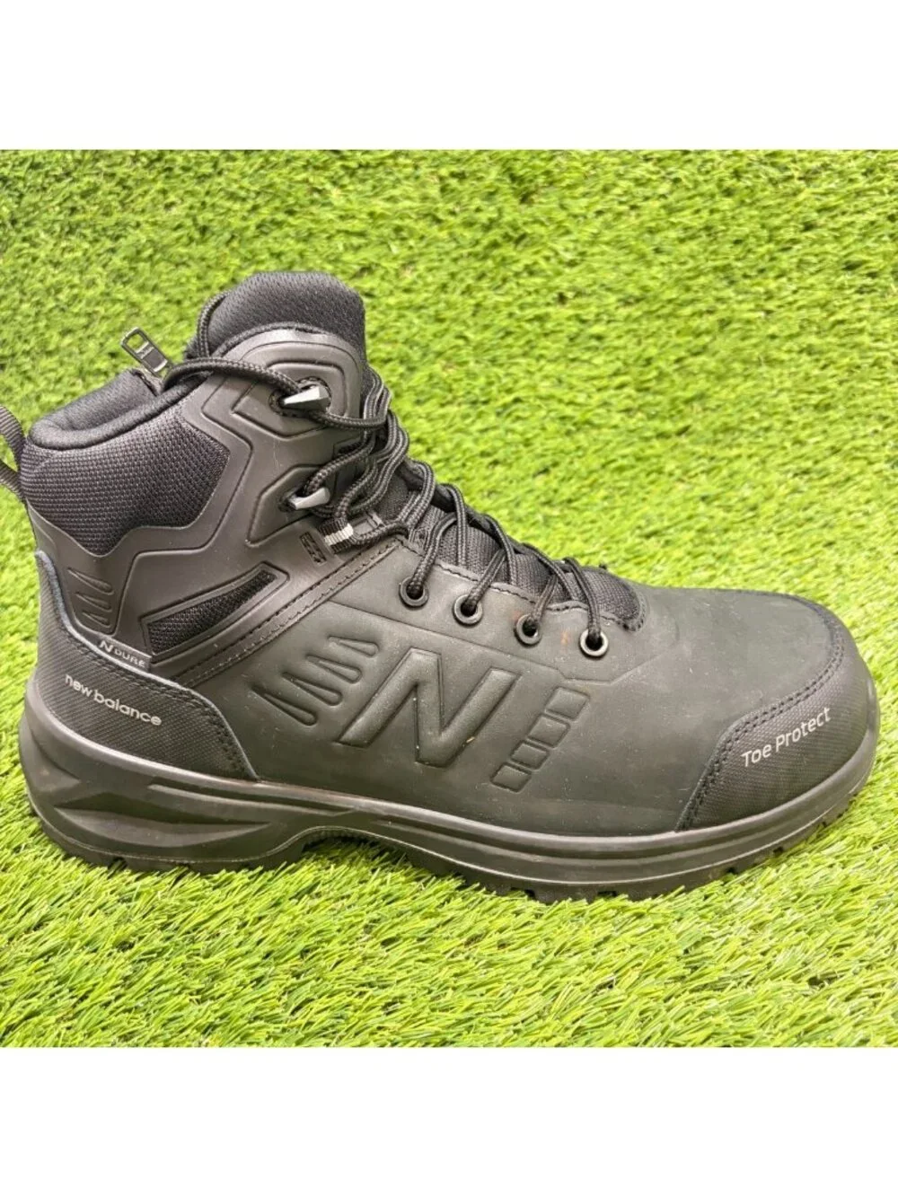 New Balance Calibre Mens Size 12EE Black Leather Composite Toe Safety Work Boots